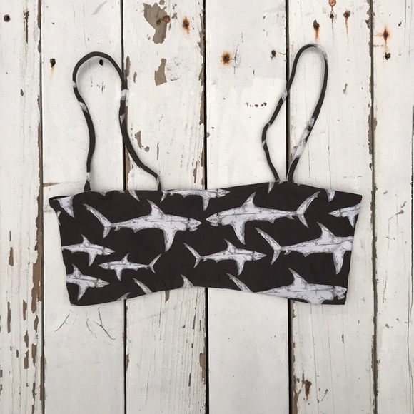 ❣️HOST PICK❣️ Boys + Arrows Hood Fish Shark Bikini Top - Picture 6 of 9